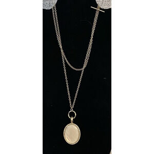 Reversible Mother Of Pearl & Rhinestones /Black Enamel By Premier Designs